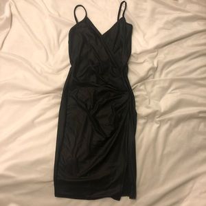 Fashionnova mini faux leather dress- size small